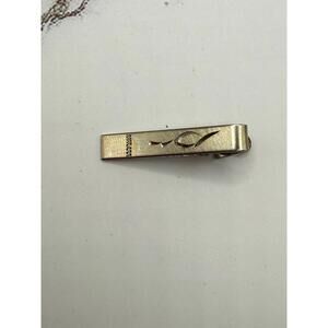 Vintage Sterling Silver Tie Bar Clasp Mid Century Decorative Design